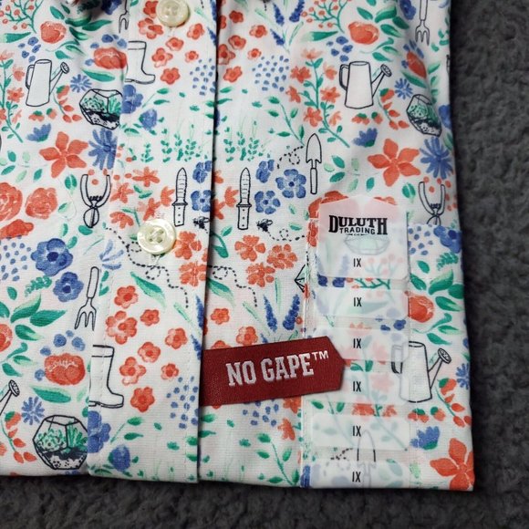 NEW $64.50 Duluth Wrinklefighter Gardener Button Shirt Womens Plus Size 1X - Picture 5 of 7